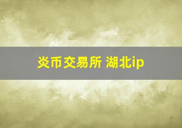 炎币交易所 湖北ip